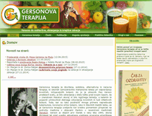 Tablet Screenshot of gersonovaterapija.si